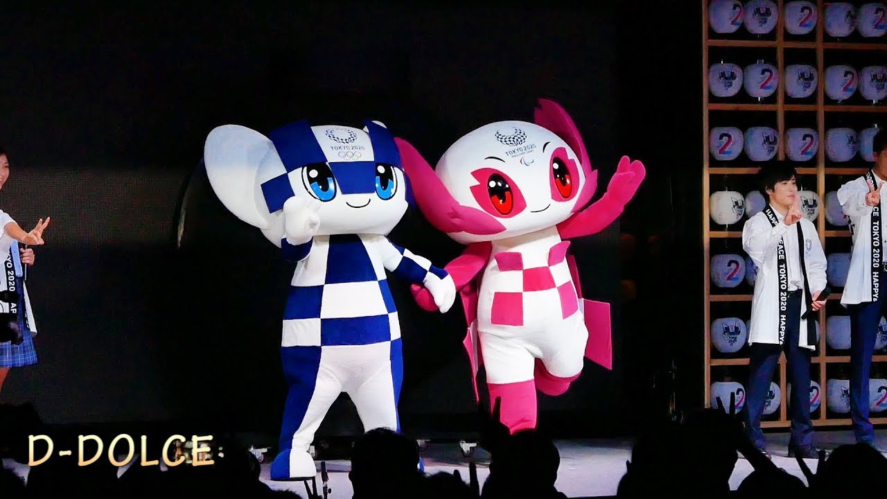 東京2020マスコット「ミライトワ」と「ソメイティ」【東京スカイツリータウン カウントダウンイベント】
