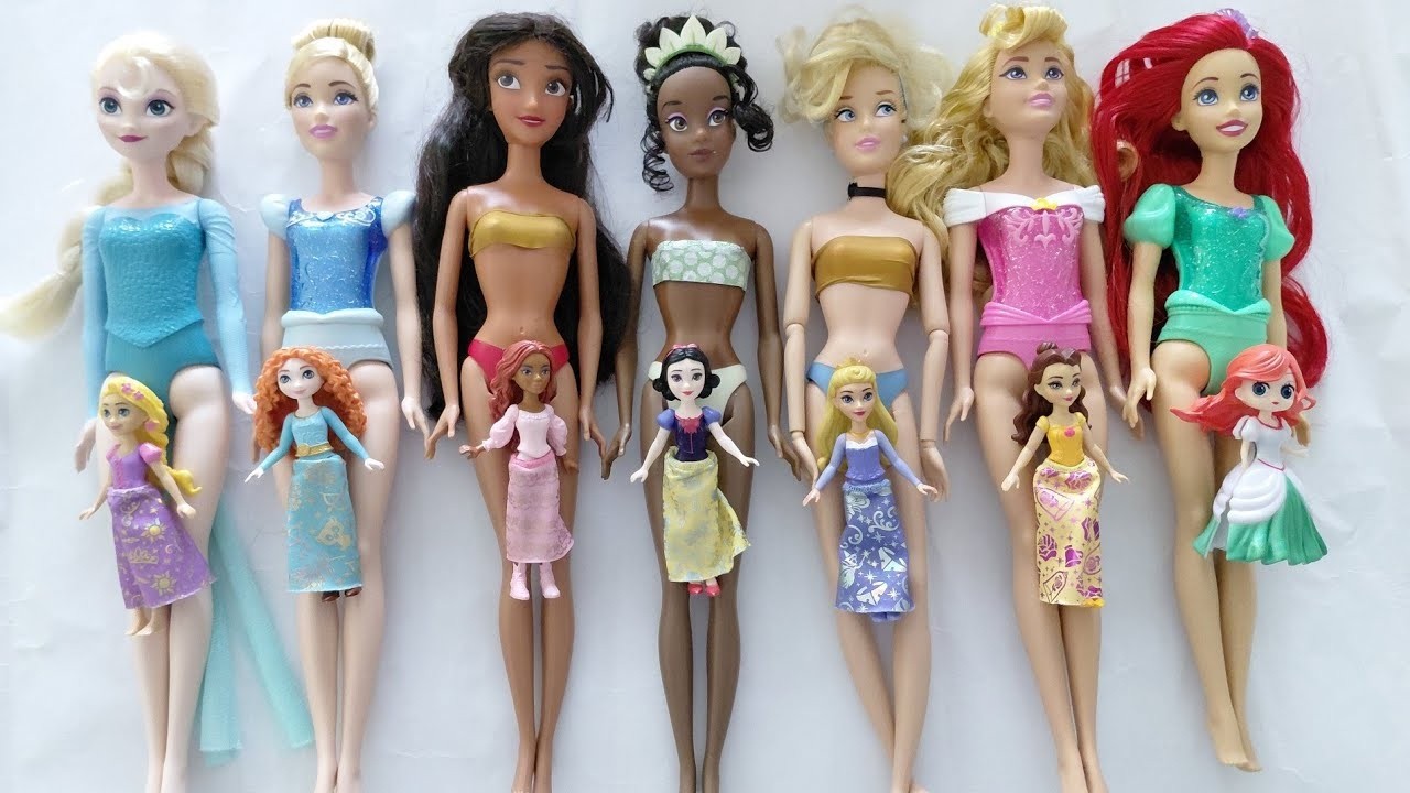 Disney Princess Doll Makeover ~ DIY Miniature Ideas for Barbie   Wig, Dress, Faceup, andMore! DIY
