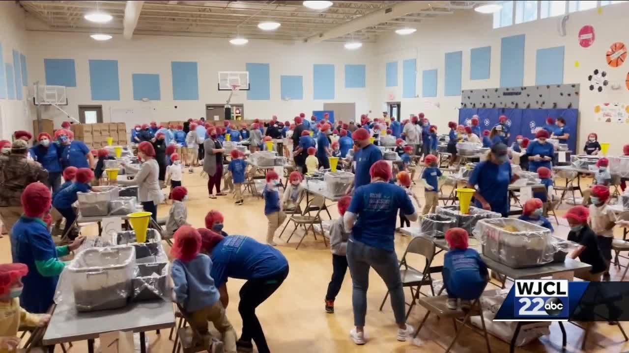 Lowcountry students pack more than 50,000 meals for food  bank