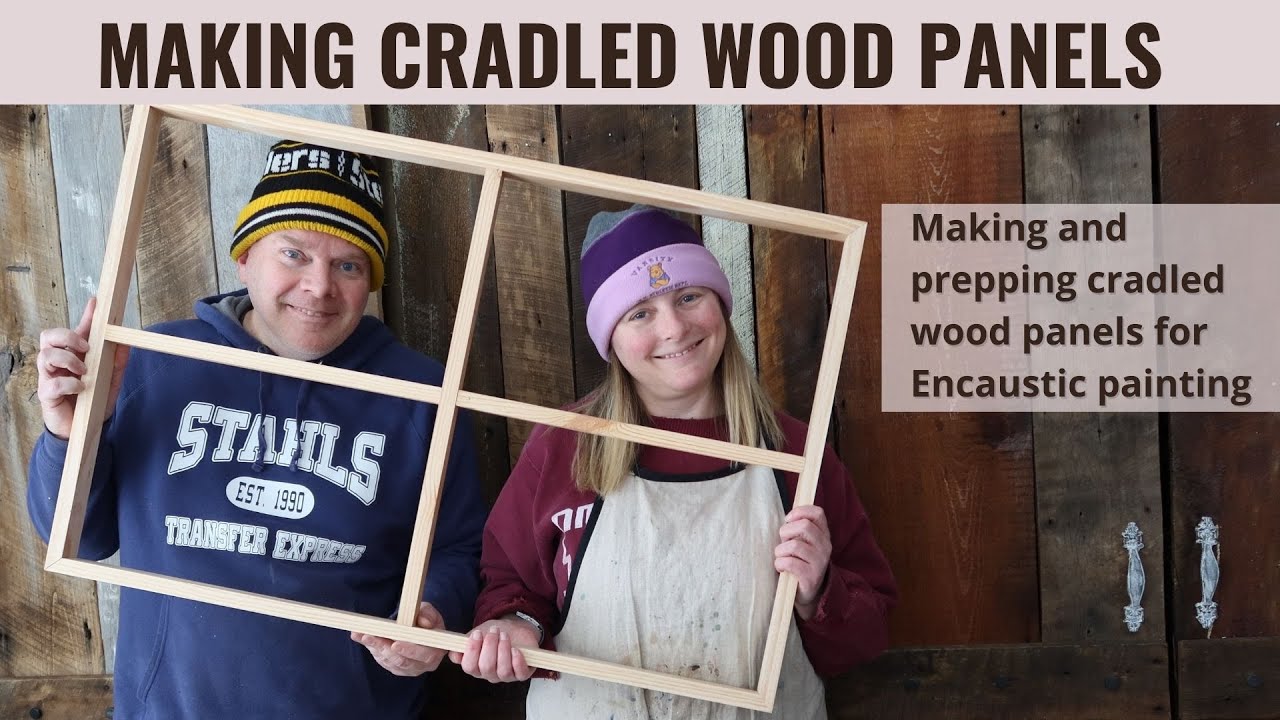 Making wood cradled panels and Preparing Encaustic wood panels to paint on