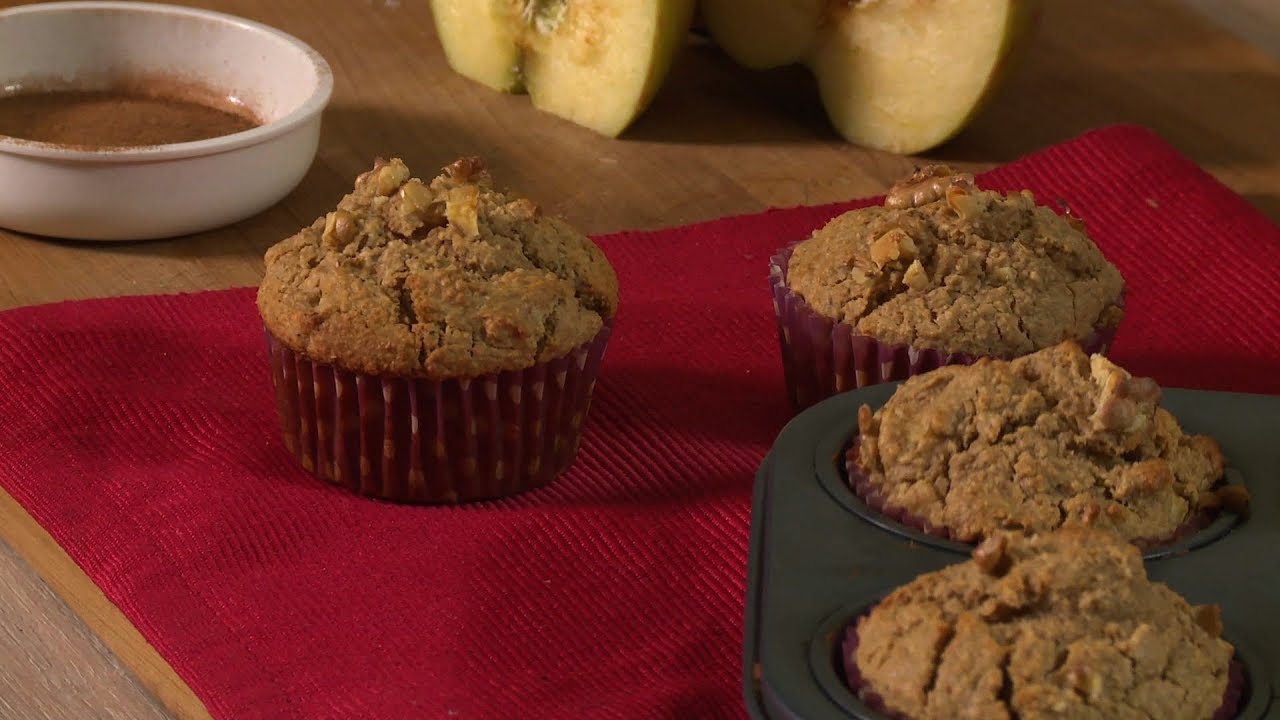 Muffins de Manzana y Nueces - Cómo me Sano