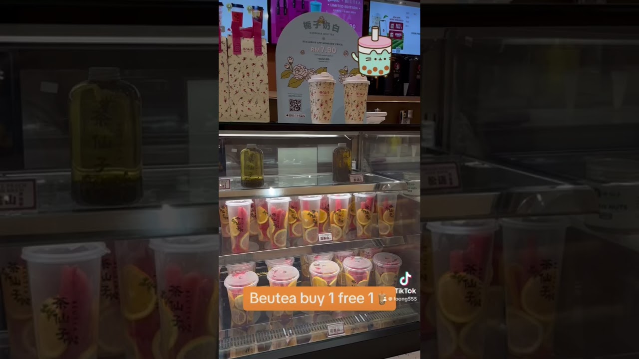 Beutea buy 1 free 1 for all drinks at 22nov&rsquo;24🥤#beutea #fruittea #milkshake
