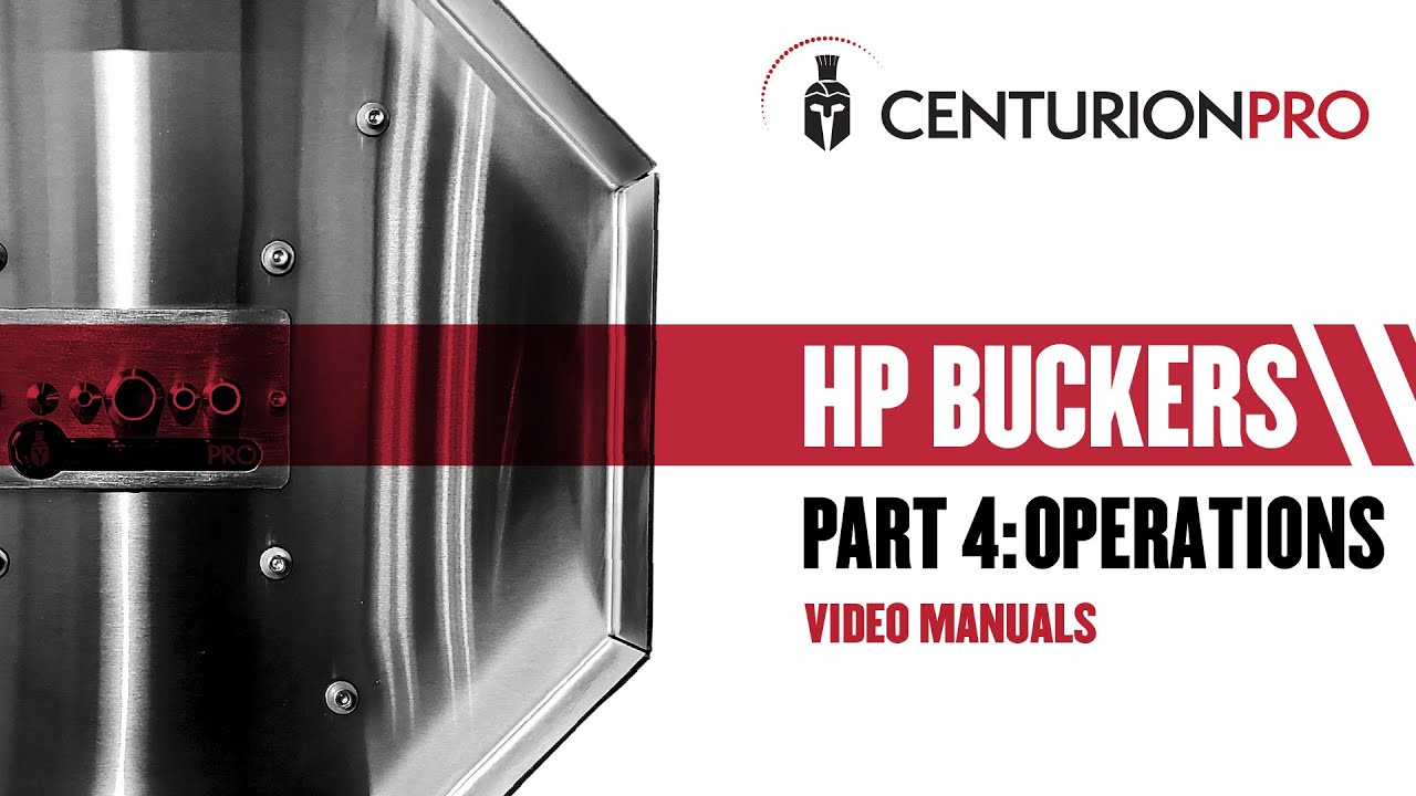 HP Bucker Video Manuals Part 4 - Operations