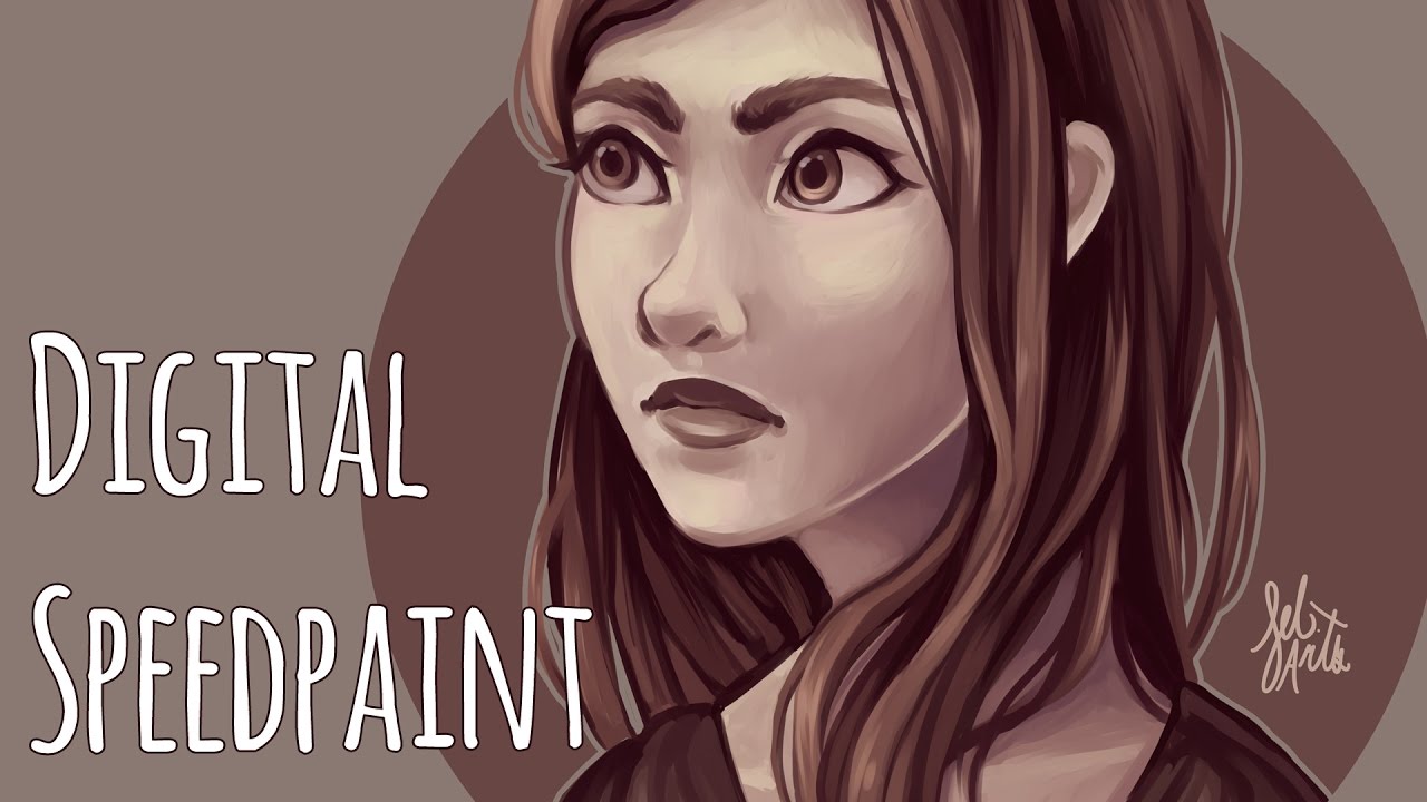 SAI Digital Speedpaint - Coffee Portrait