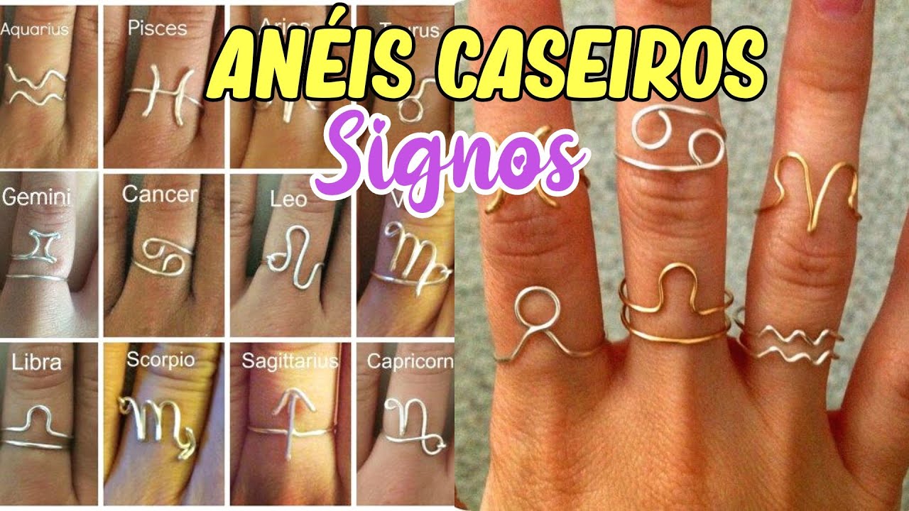 FAÇA SEUS PRÓPRIOS ANÉIS DE SIGNOS EM CASA GASTANDO R$5,00