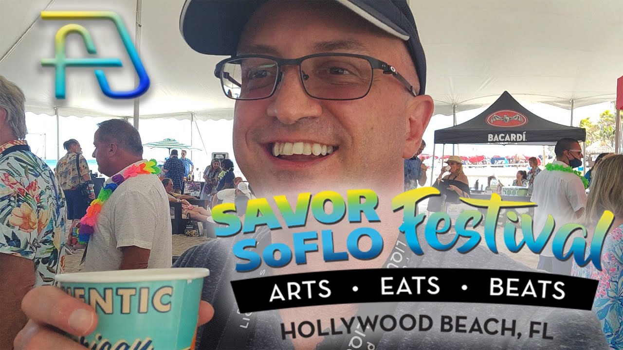 SAVOR SoFLO Festival 2021 Inaugural Food & Wine & Beer & Spirits Festival on Hollywood Beach Florida