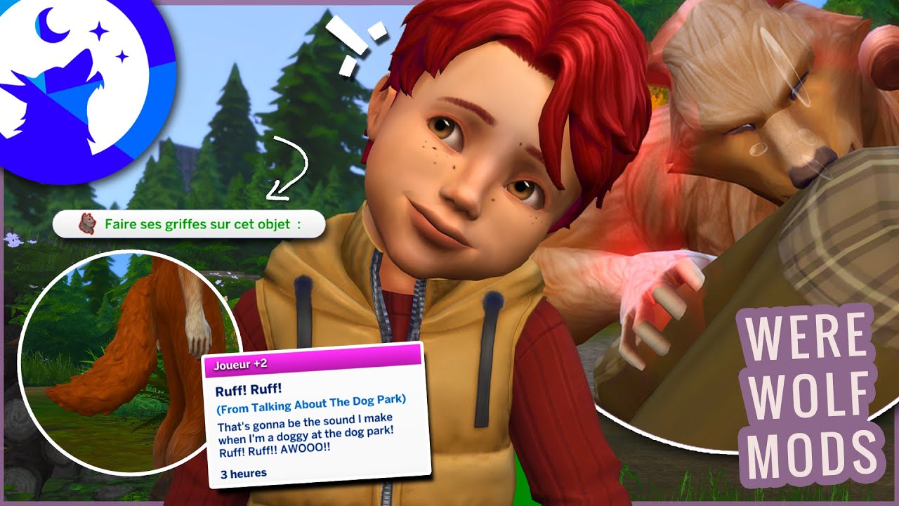 6 MODS pour un GAMEPLAY RÉALISTE spécial LOUP-GAROUS 🐺 | Les sims 4