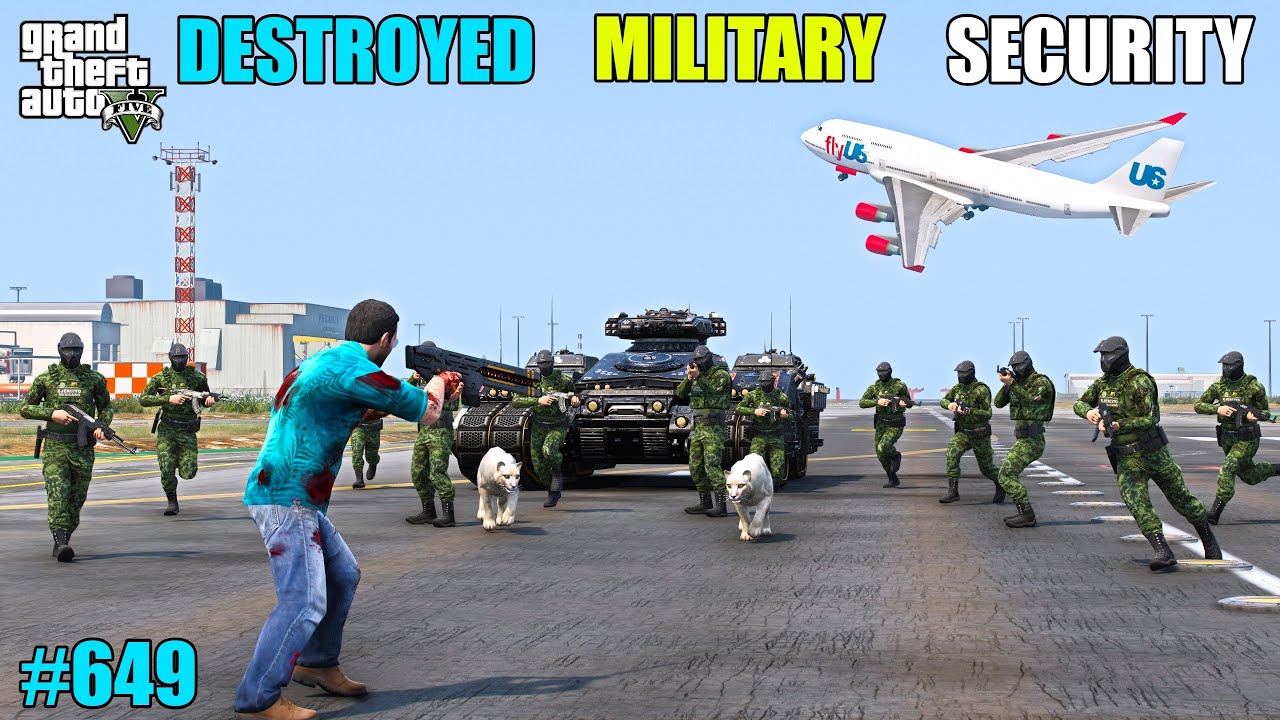 GTA 5 : MICAEL DESTROYED THE MILITARY SECURITY | GTA 5 GAMEPLAY #649