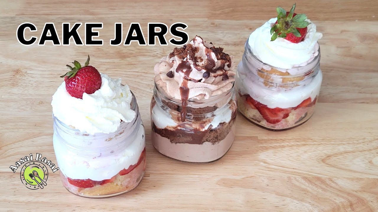 Easy Cake Jars Tutorial #how #cooking #food #cake #recipe #easy #tasty #youtube #party #chocolate