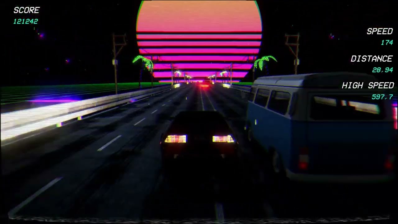 Retrowave Relaxing Gameplay [No Commentary]