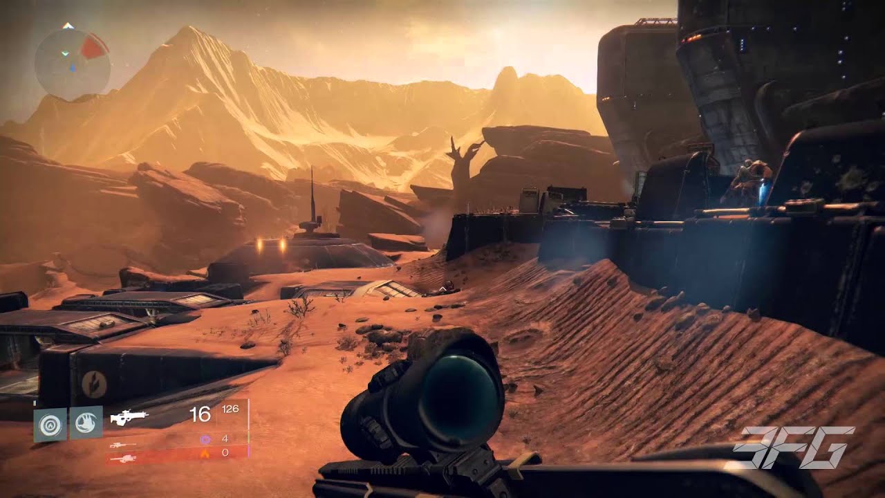 Destiny Gameplay - PS4 - Part 16 - Mars Mission 1 - ENTER THE CABAL! (MechSamus) #3FG