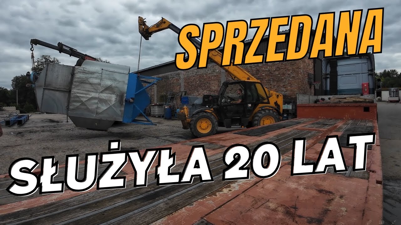 Suszarnia Drzewicz M-810 sprzedana. Mała sekcja zwłok Case Magnum IH 7140.