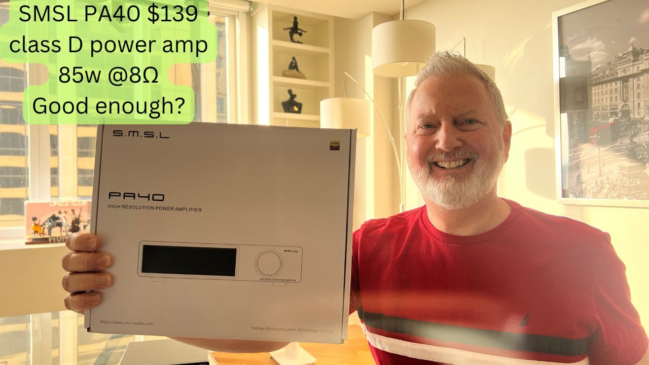 SMSL PA40 Class D Power Amp REVIEW $139 85w@8ohms 165w@4ohms