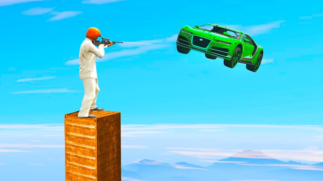 DANGEROUS SUPERCARS vs. SNIPER TOWER! (GTA 5 Minigames)