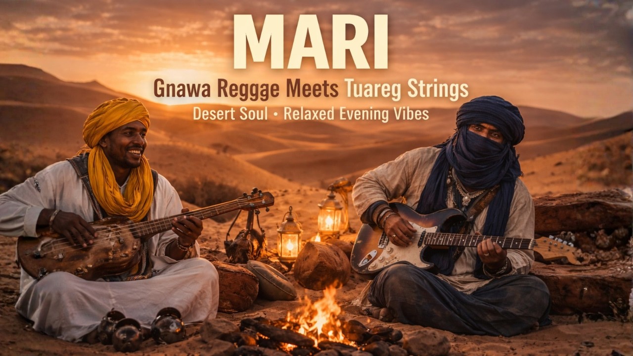 MARI — Gnawa Reggae Meets Tuareg Strings • Desert Soul • Relaxed Evening Vibes | 1 Hour Music