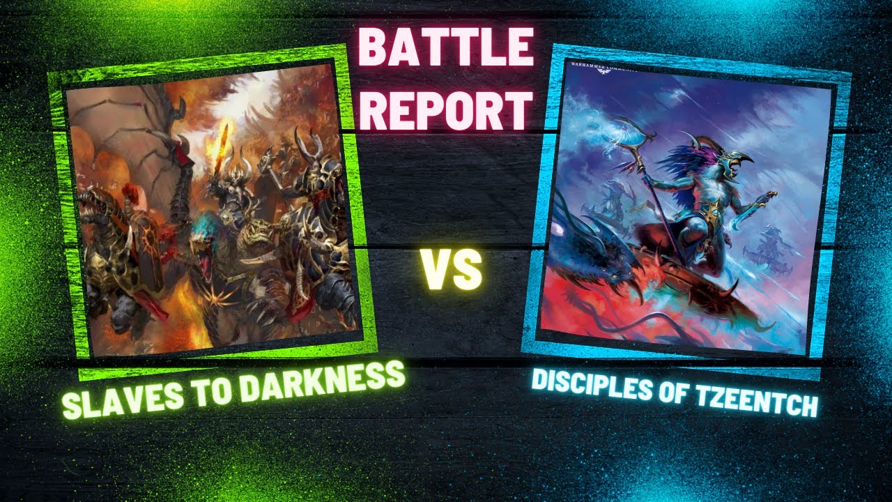 Battlereport Disciples of Tzeentch vs Slaves to Darkness ( DE / GER )