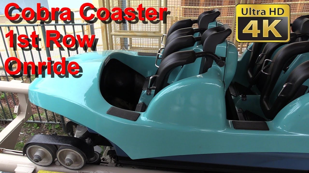 Cobra (Onride) Video Walibi Belgium Achterbahn - Cobra Coaster Walibi - front seat POV (4K) Vekoma