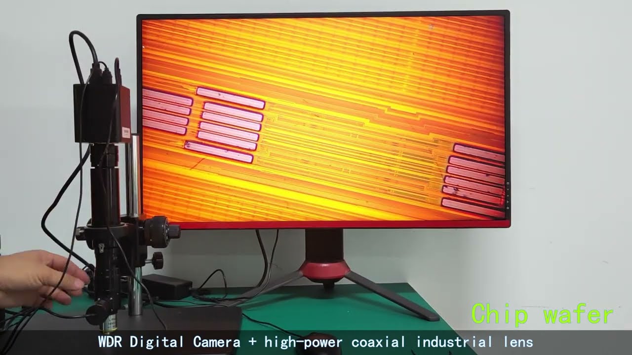 Lapsun IMX385 V2 60FPS HDMI 2000X Microscope Camera to review the Chip Wafer & Fiber Optic Connector
