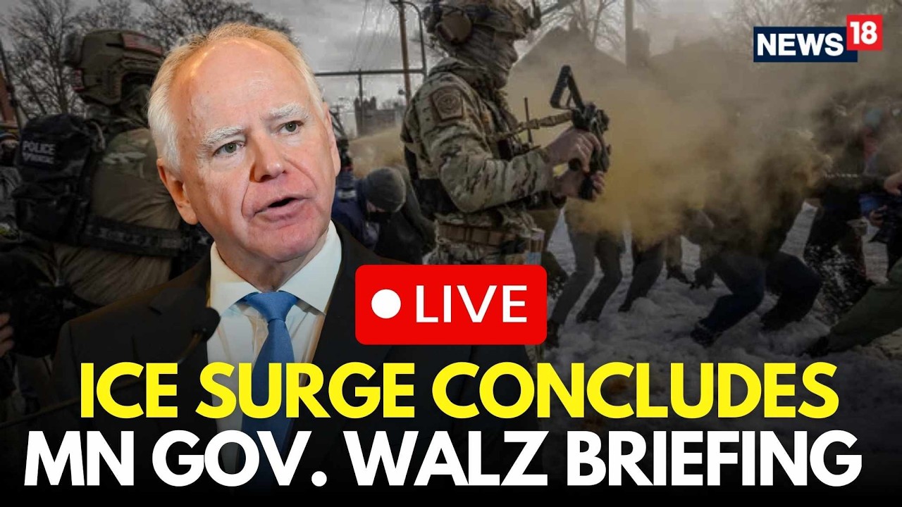 LIVE | Minnesota ICE Shooting | Governor Tim Walz  Pledges Removal Of ICE Agents | Trump | N18S