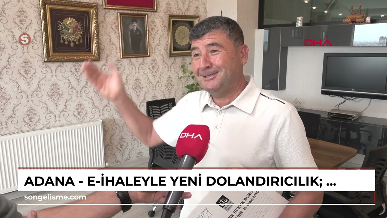 Adana - e-ihaleyle yeni dolandırıcılık; 4 bin ihaleye dava açılmış /Video eklendi