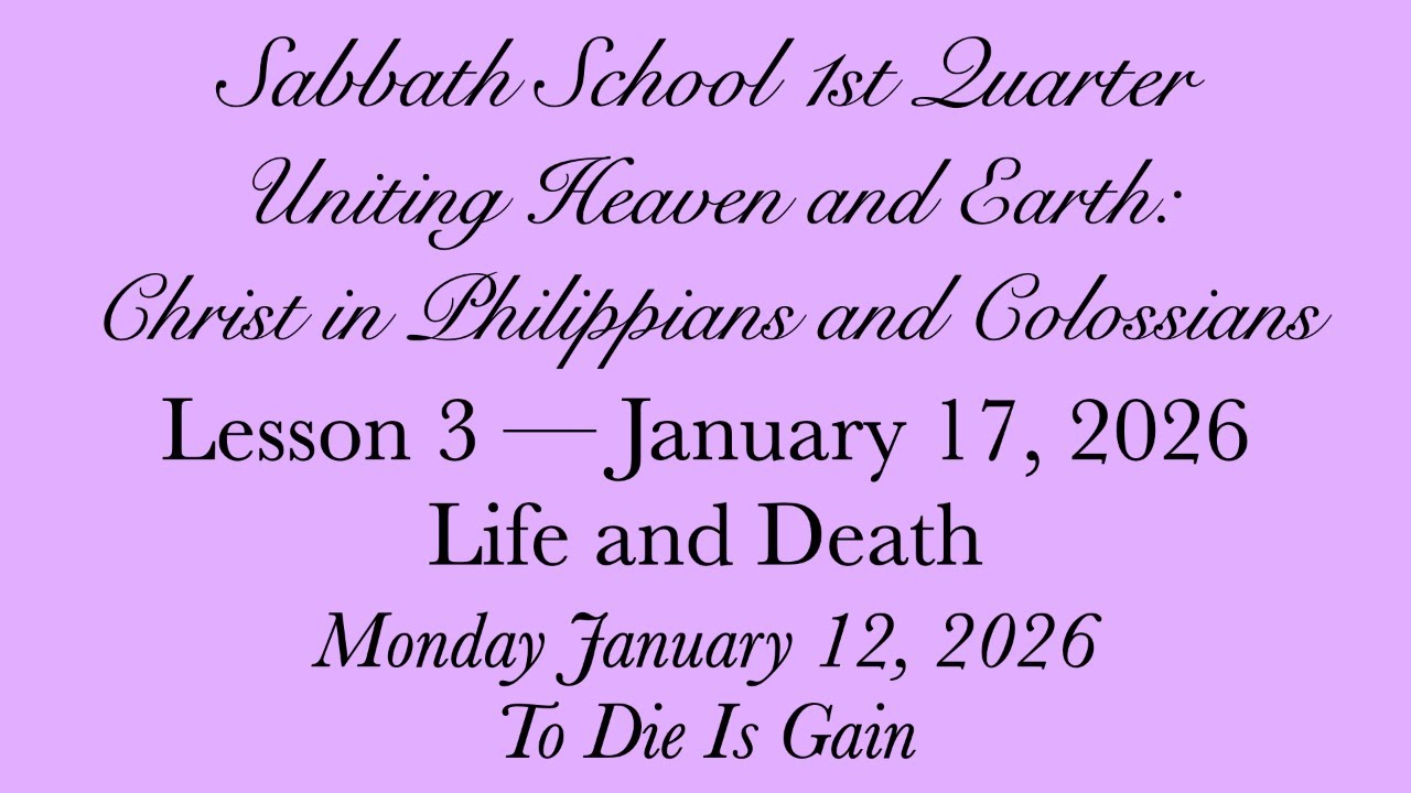 Life and Death — To Die Is Gain