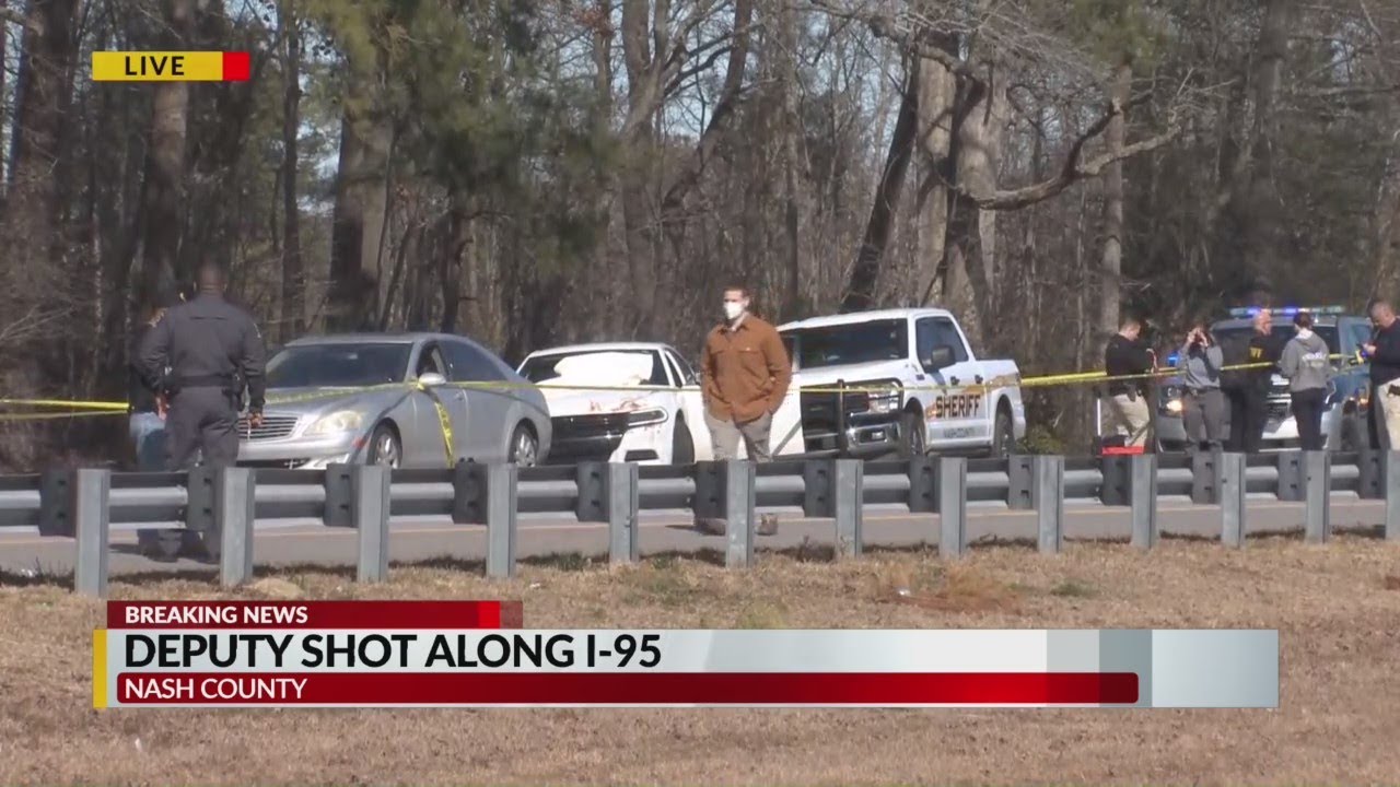 Nash County deputy shot along I-95 near Rocky Mount, 1 suspect in custody