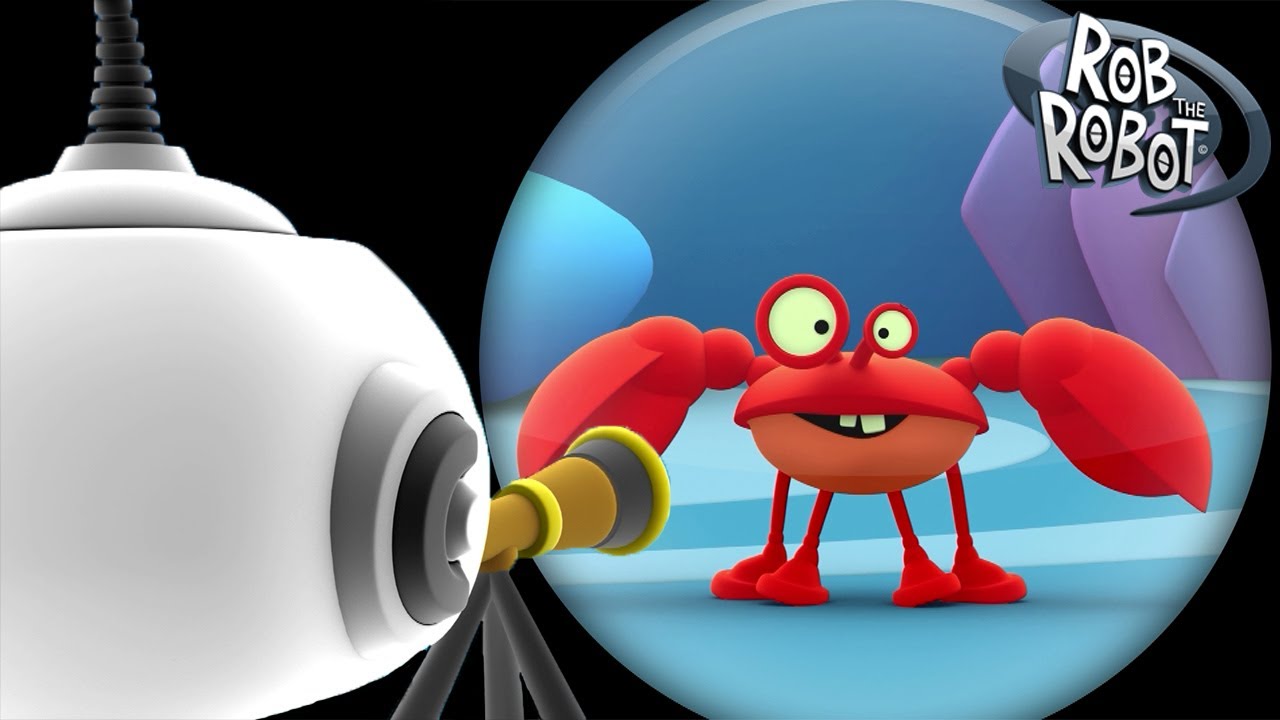 Finding a Fintastic Friend! 🦀 | Rob The Robot | Preschool Learning