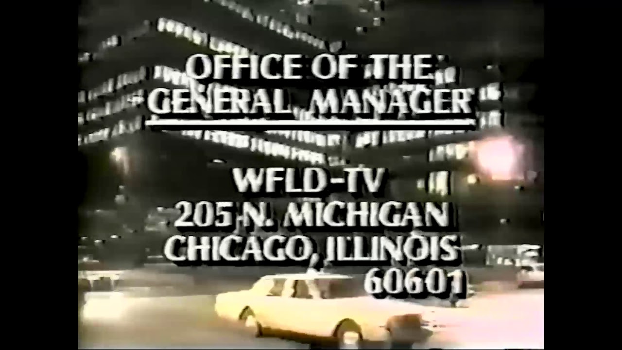 WFLD Chicago Sign Off late 80's, voice talent is Jim Barton
