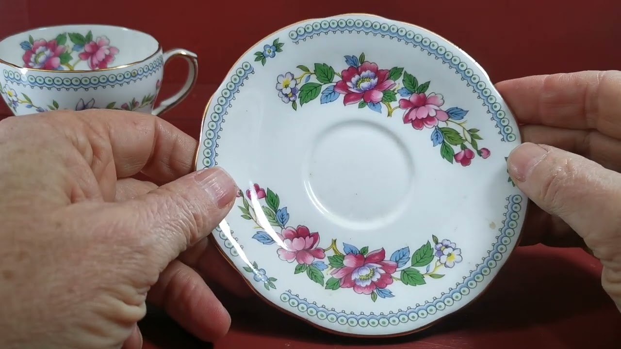 Duchess China Nanking Pattern Demitasse Coffee Cup and Saucer