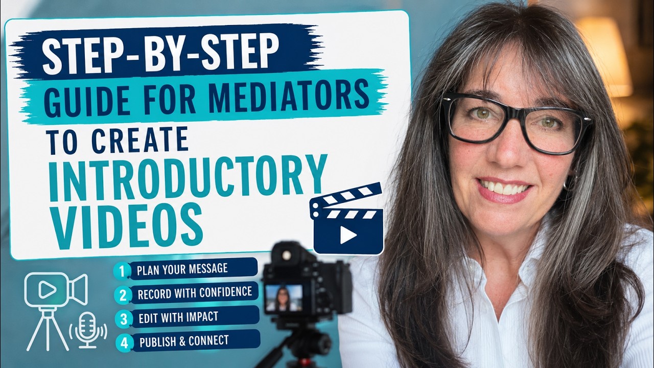 A step-by-step guide for mediators to create introductory videos