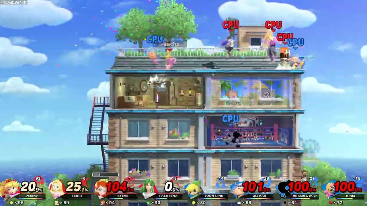 Modded Smash Bros Ultimate - girls vs TOMB team