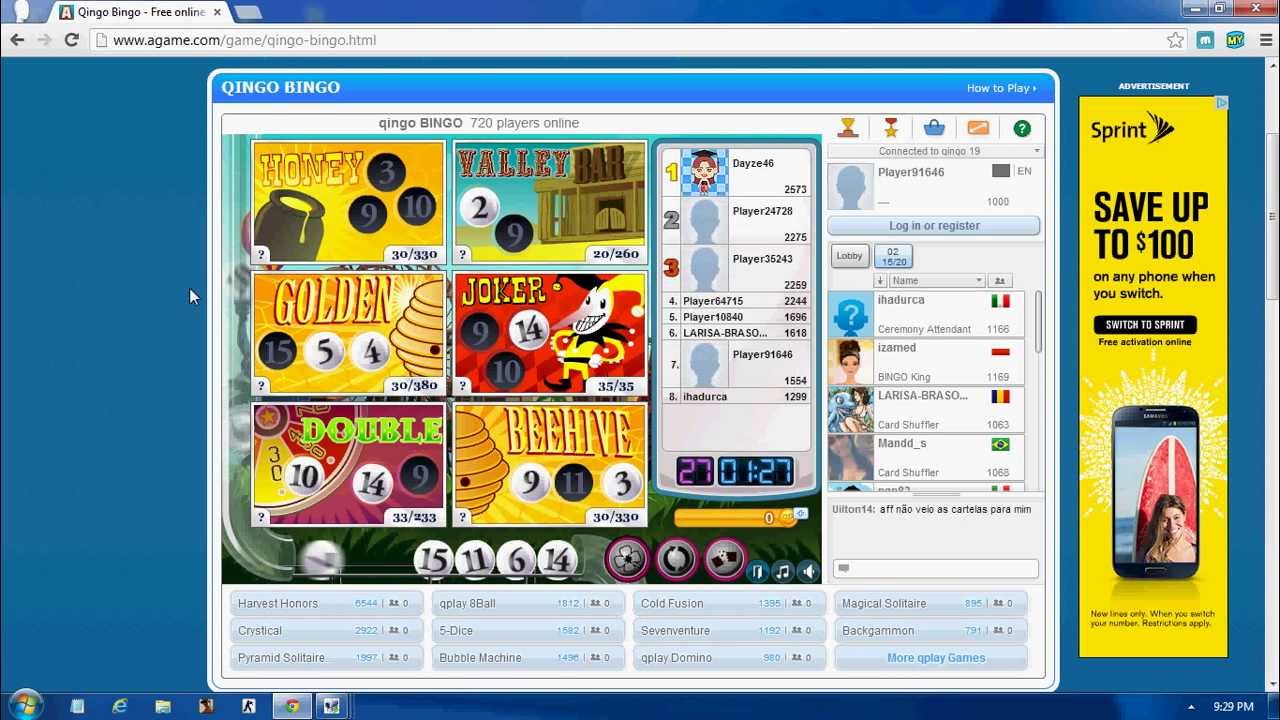 Game Qingo Bingo