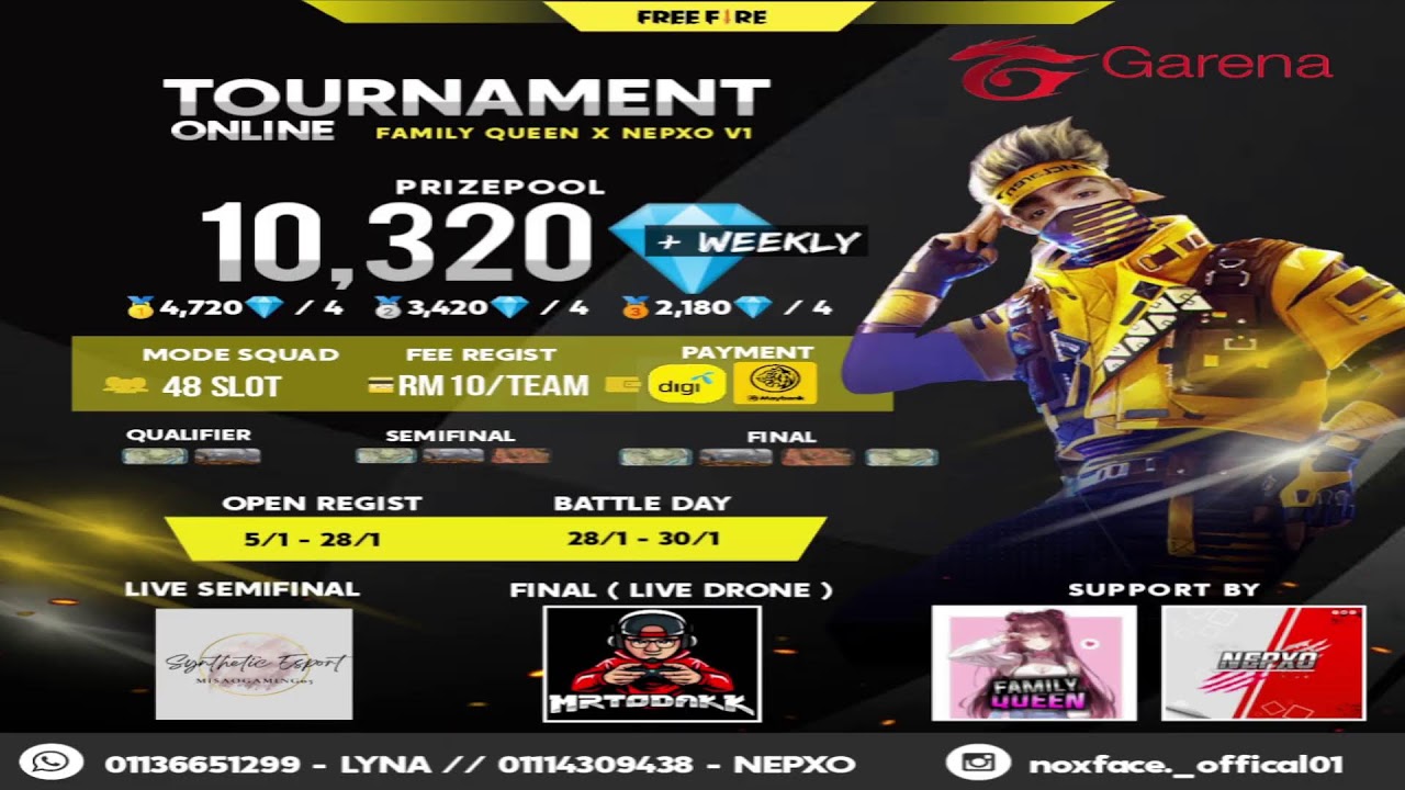 TOURNAMENT ONLINE FAMILY QUEEN X NEPXO V1
