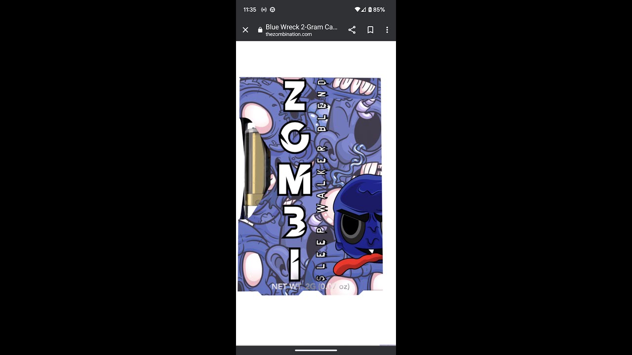 zombie extrax sleeper walker blend delta 8 thc live resin thc-p+hxy11 thc  indica 2 g cartridge