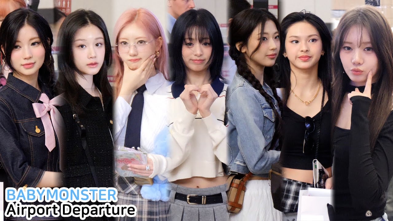 BABYMONSTER 베이비몬스터 출국 직캠 '월드 투어 카나가와'｜GMP Airport Departure 250409