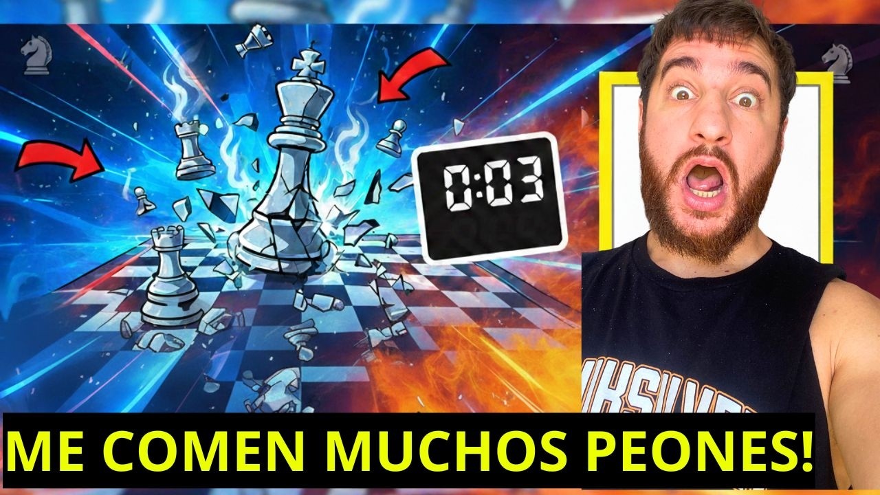 En pocas Jugadas me Captura MUCHO MATERIAL y PASA ESTO (Speed Run Chess.com 2500)
