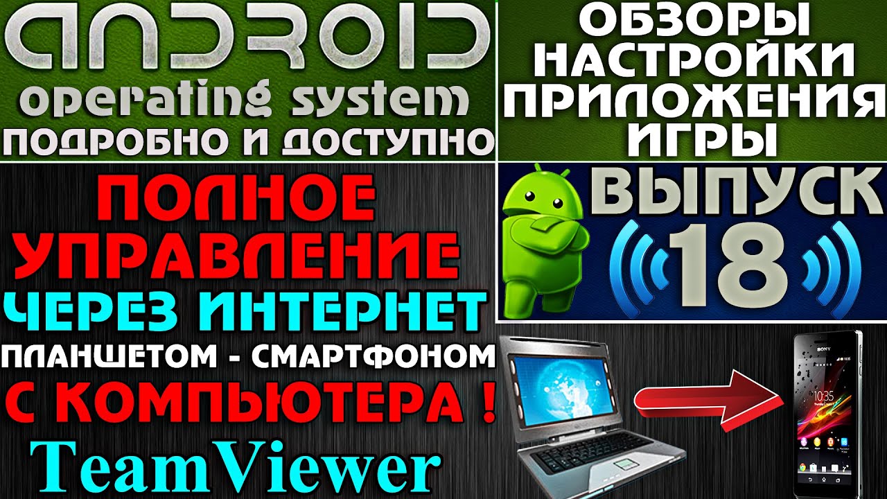 Андроид : ПОЛНОЕ управление - Планшетом-Смартфоном - с компьютера - через ИНТЕРНЕТ !