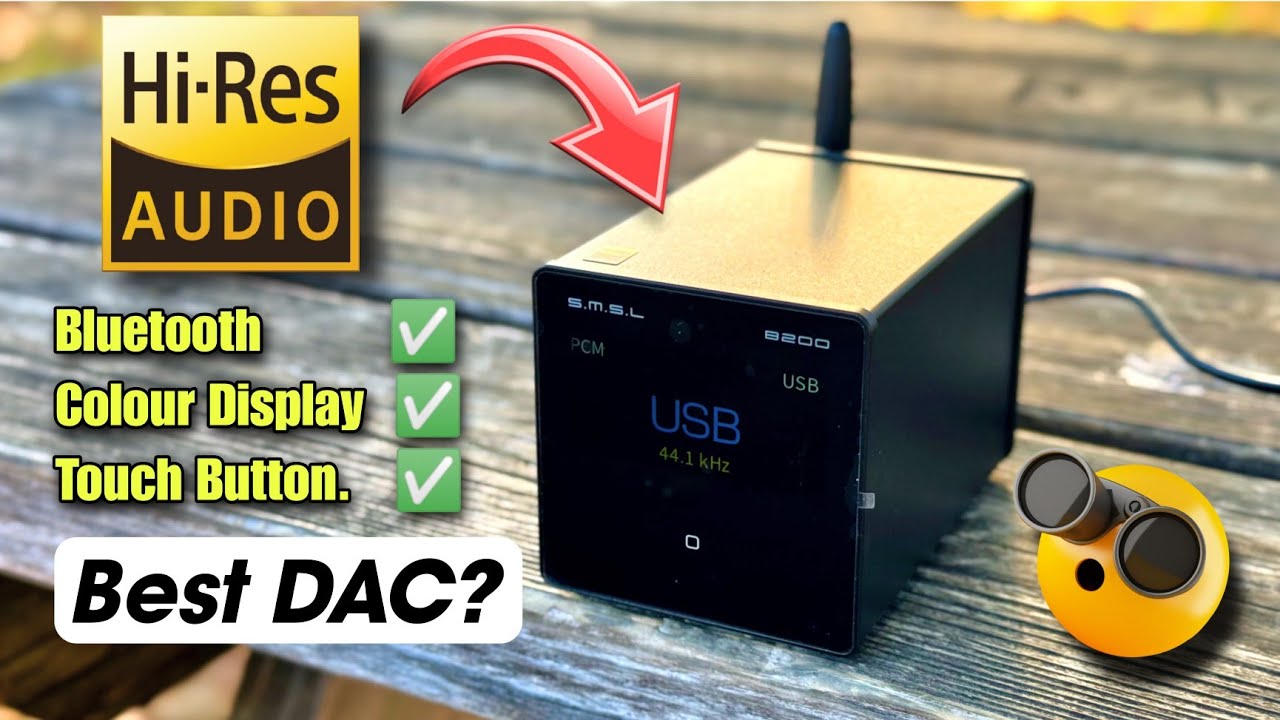 SMSL B200 Bluetooth Receiver with LDAC,aptX HD, aptX,SBC,AAC DAC inbuilt | Best DAC for home use?