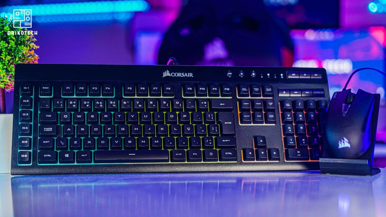 Kit Corsair Teclado K55 e Mouse Harpoon, custo beneficio