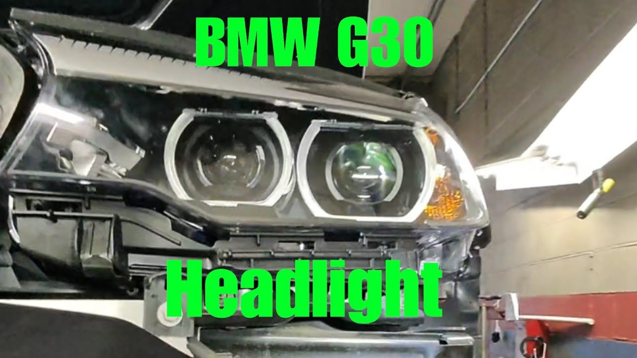 Процедура снятия фар BMW G30 (BMW 530i 2018 года)