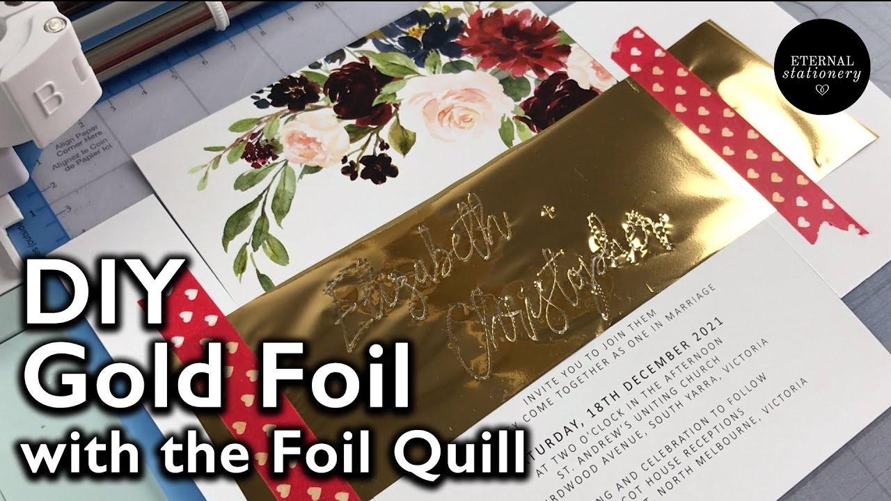 How to foil with the Foil Quill | Turn text into a single stroke path  | DIY Wedding Invitations