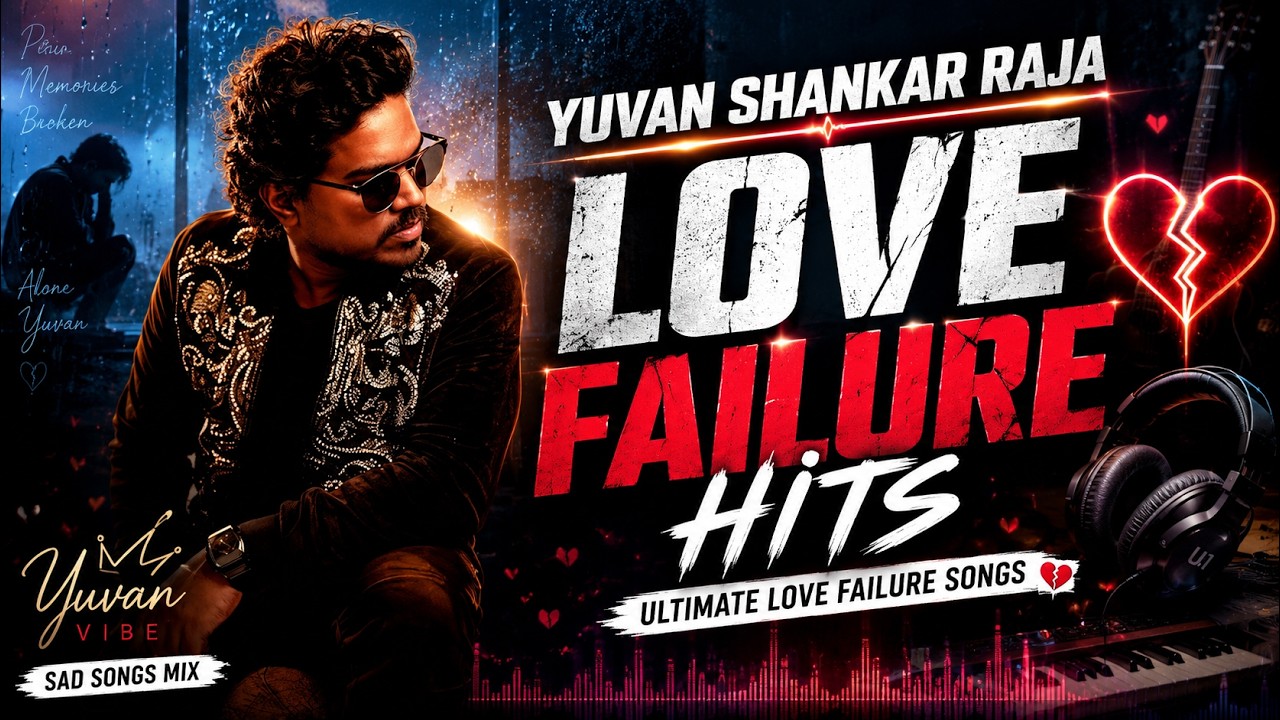 Yuvan Shankar Raja Love Failure Hits 💔 | Ultimate Sad Songs Collection 🎧 | Tamil Love Failure Songs