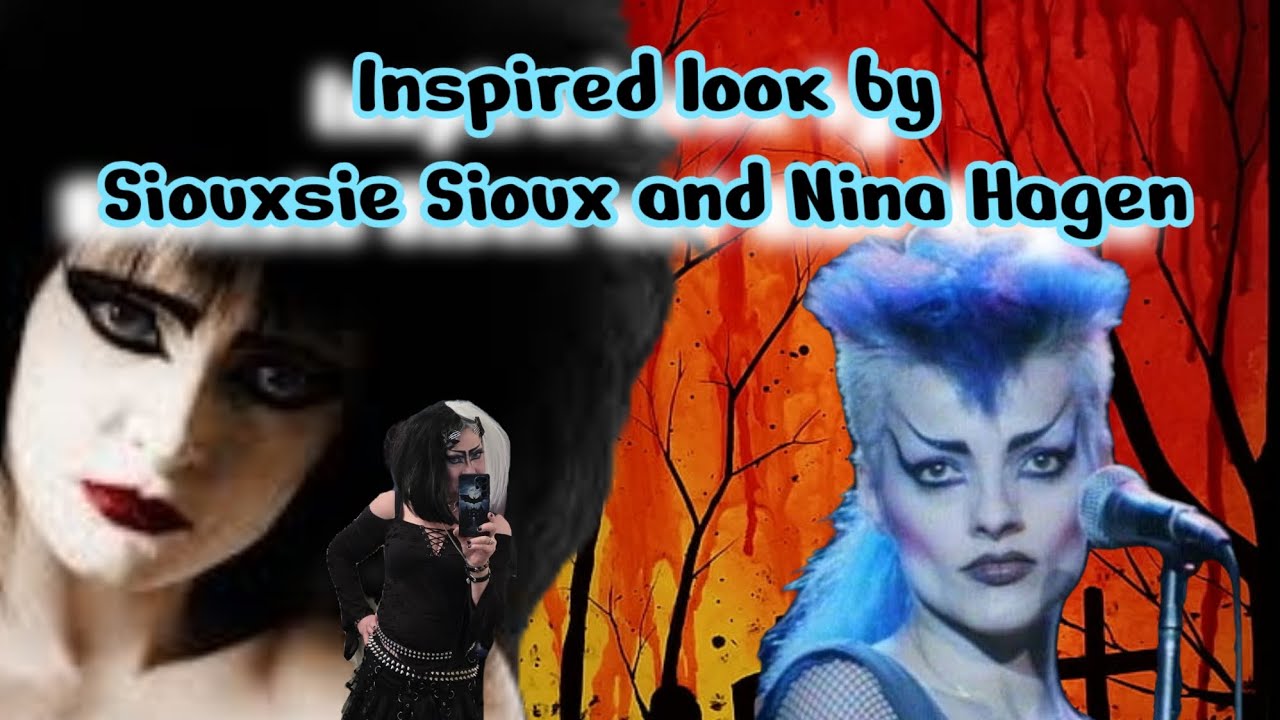 Inspired look by Siouxsie Sioux and Nina Hagen  | Gothyoutuber 