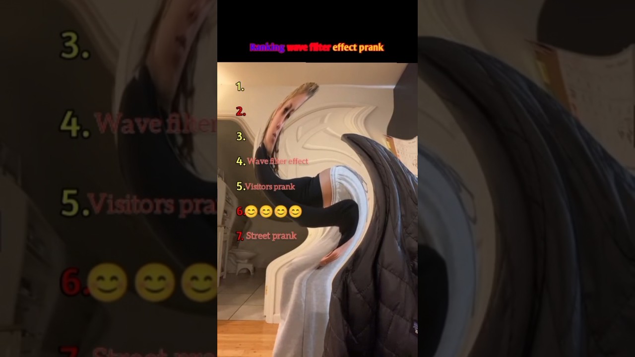 Ranking wave filter effect challenge #ranking #funny