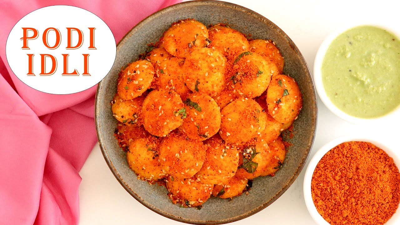 Podi Idli / Mini Podi Idli / Ghee Podi Idli / Easy and Quick Masala Idli / Podi Idli Recipe