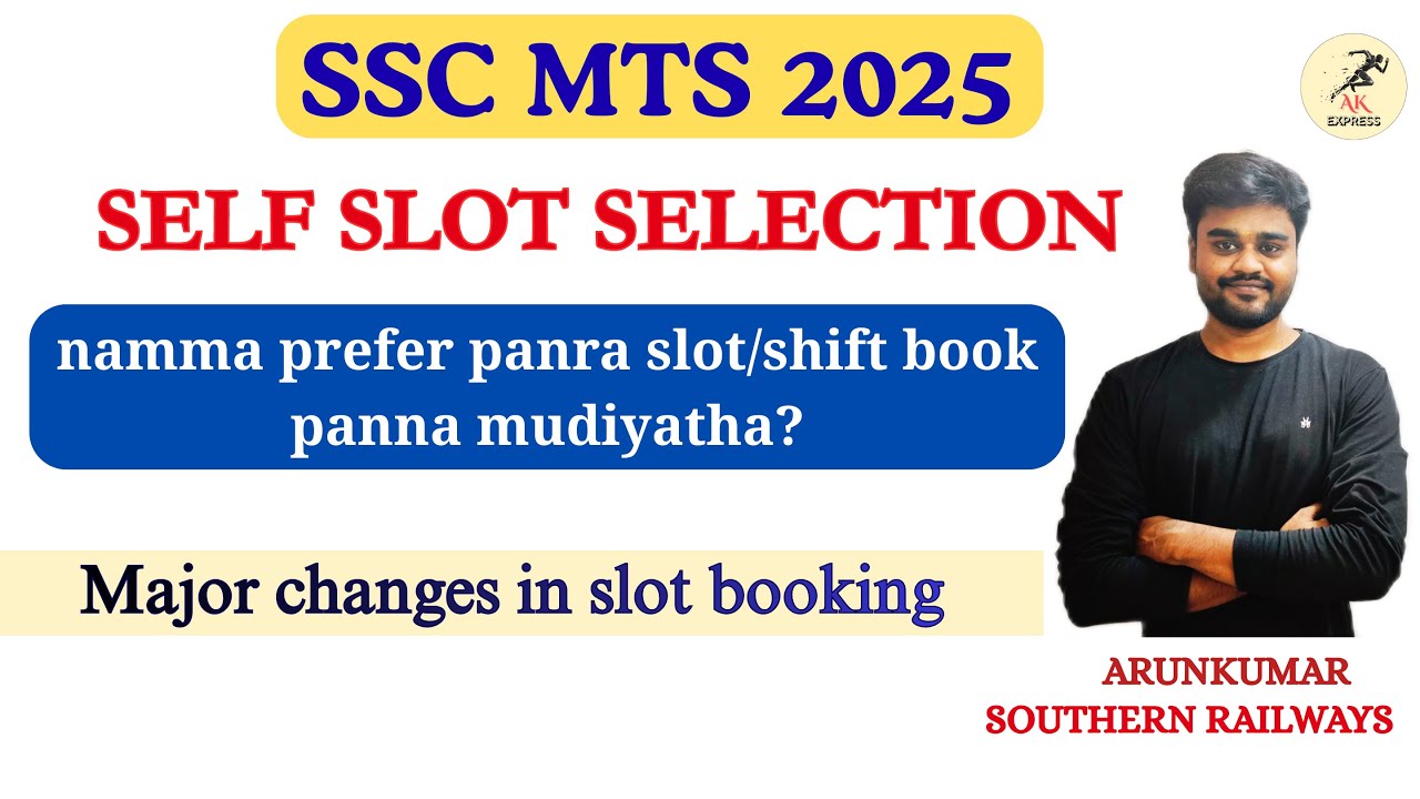 SSC MTS 2025 | Changes In Slot Booking | Detailed Explanation