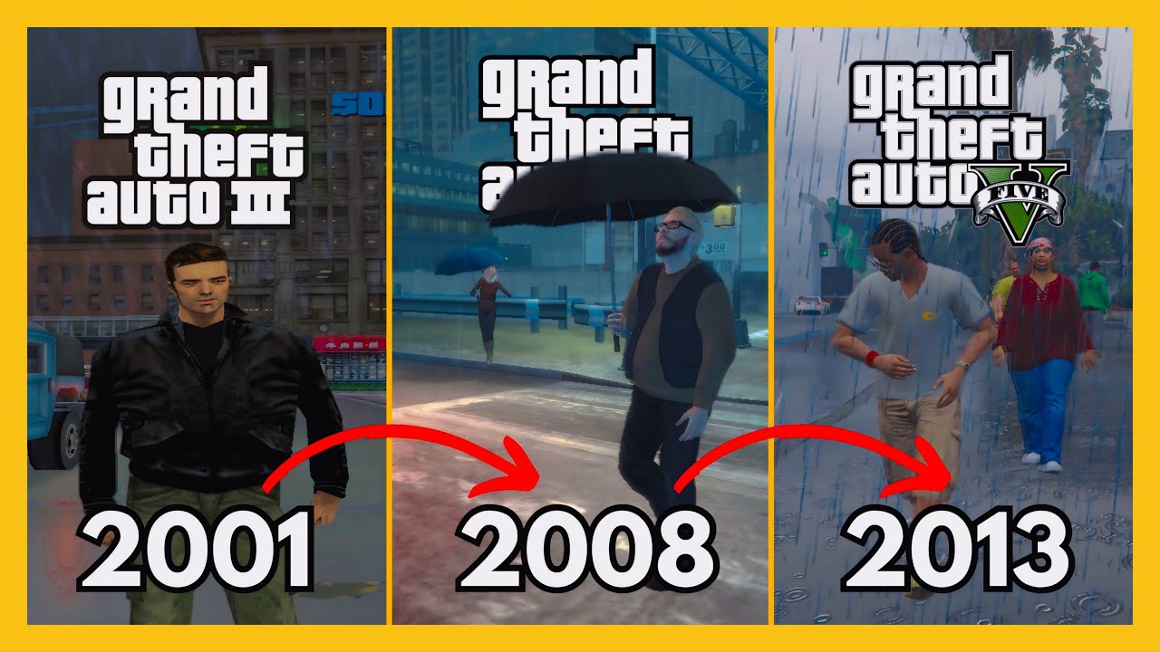 Rain Evolution in GTA (2001-2023)