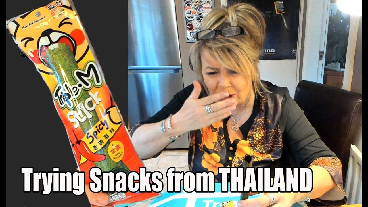 British women tries snacks from THAILAND | OMG they nearly blew my head off | TryTreats Box