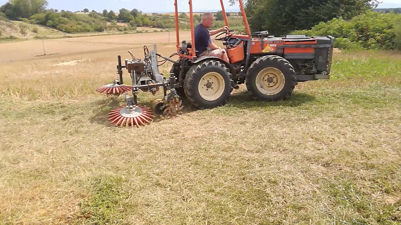 Theilmann-Landtechnik Mulcher + Rollhacke und Fingerhacke mit Pendellagerung im Weinbau Teil 3