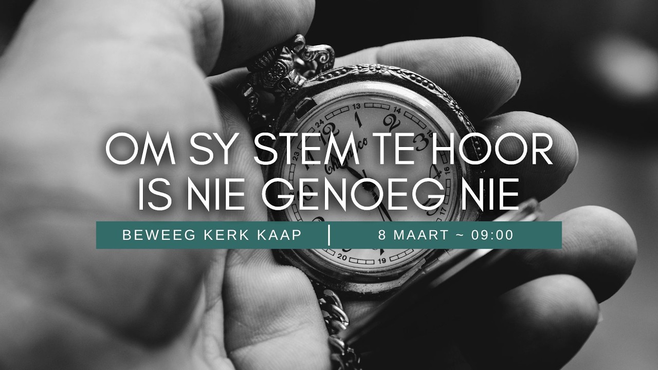Om Sy stem te hoor is nie genoeg nie - Jénene van Rooyen - 08.03.2026